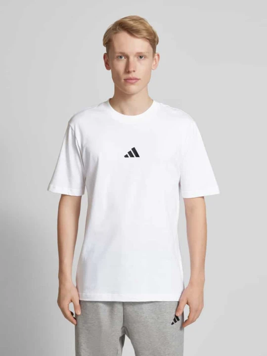 Zdjęcie produktu T-shirt z wyhaftowanym logo Adidas Biały