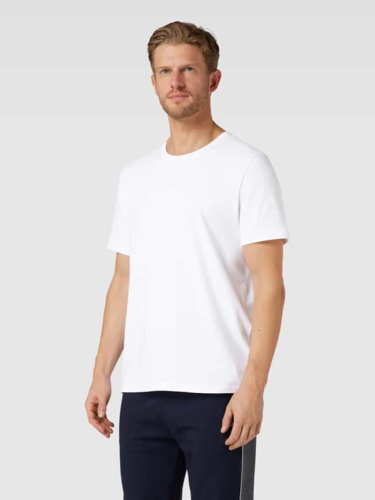 Zdjęcie produktu T-shirt z wyhaftowanym logo Boss Biały