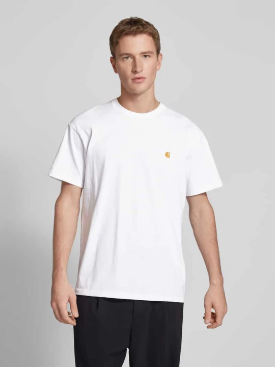Zdjęcie produktu T-shirt z wyhaftowanym logo Carhartt WIP Biały