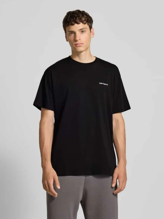 Zdjęcie produktu T-shirt z wyhaftowanym logo Carhartt WIP Czarny