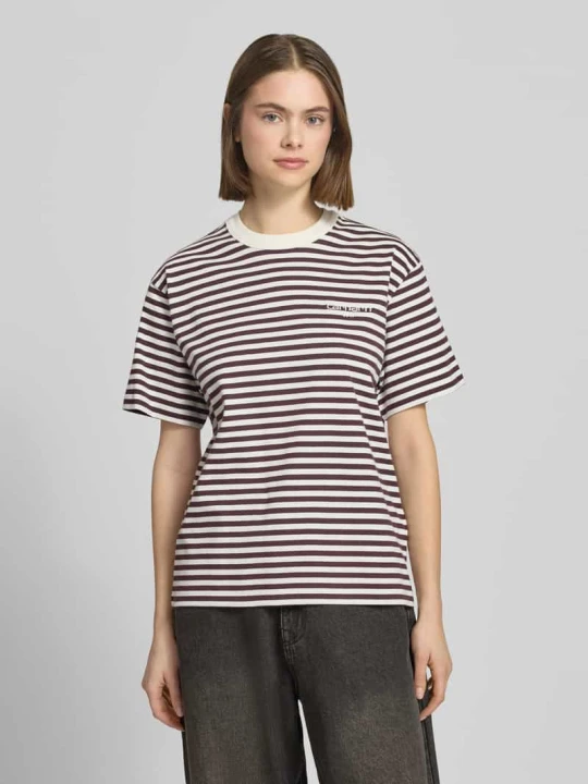 Zdjęcie produktu T-shirt z wyhaftowanym logo Carhartt WIP Bordowy
