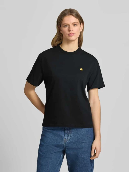 Zdjęcie produktu T-shirt z wyhaftowanym logo Carhartt WIP Czarny