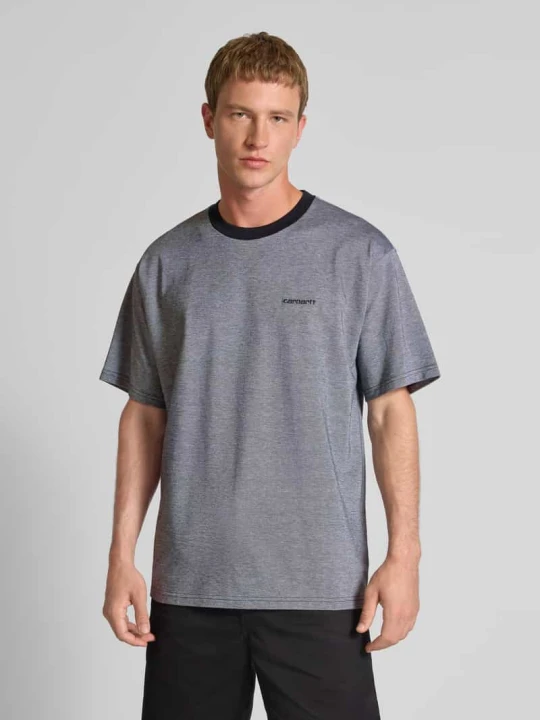 Zdjęcie produktu T-shirt z wyhaftowanym logo Carhartt WIP Czarny