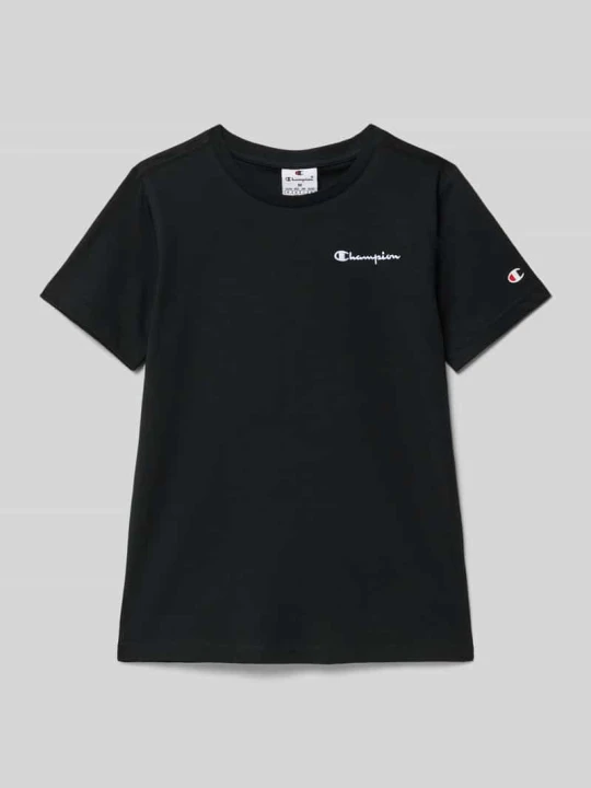 Zdjęcie produktu T-shirt z wyhaftowanym logo Champion Czarny