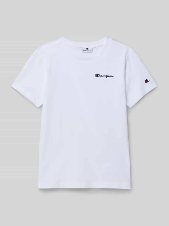 Zdjęcie produktu T-shirt z wyhaftowanym logo Champion Biały