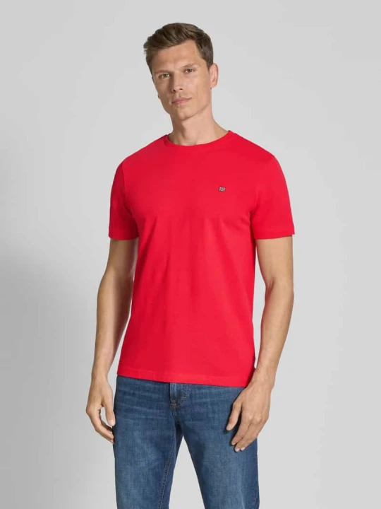Zdjęcie produktu T-shirt z wyhaftowanym logo Christian Berg Czerwony
