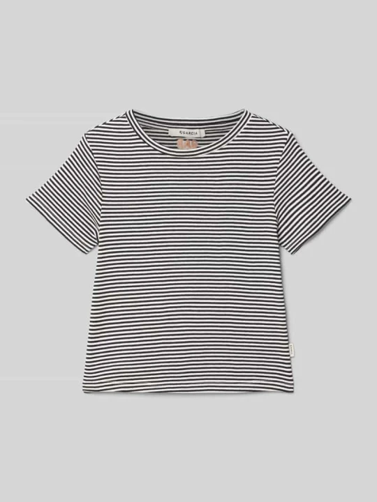 Zdjęcie produktu T-shirt z wyhaftowanym logo Garcia Czarny