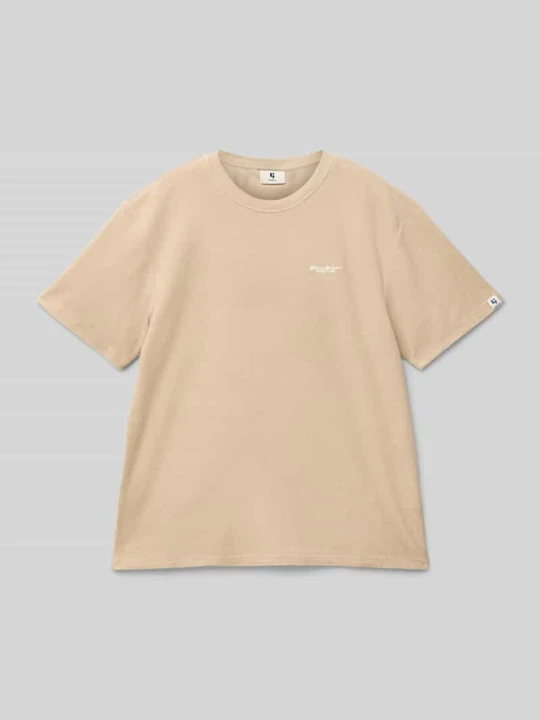 Zdjęcie produktu T-shirt z wyhaftowanym logo Garcia Piaskowy