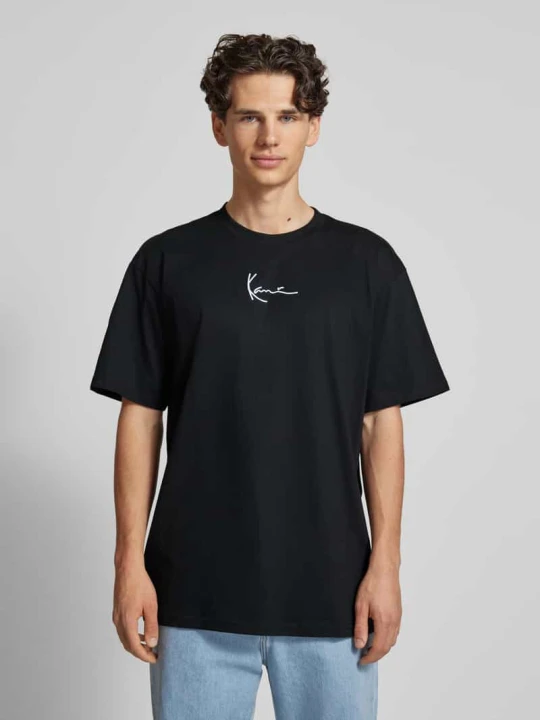 Zdjęcie produktu T-shirt z wyhaftowanym logo Karl Kani Czarny