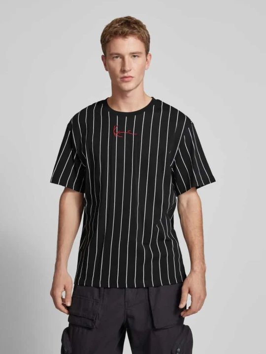 Zdjęcie produktu T-shirt z wyhaftowanym logo Karl Kani Czarny