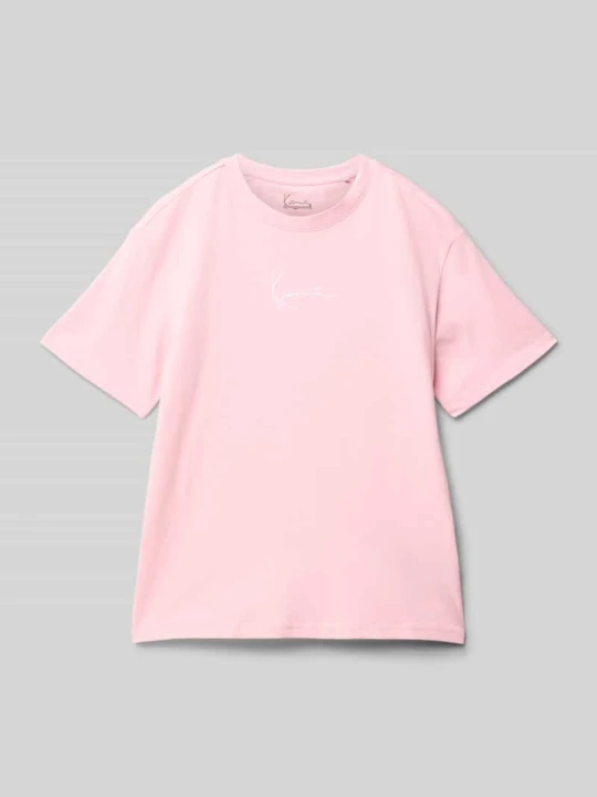 Zdjęcie produktu T-shirt z wyhaftowanym logo Karl Kani Różowy