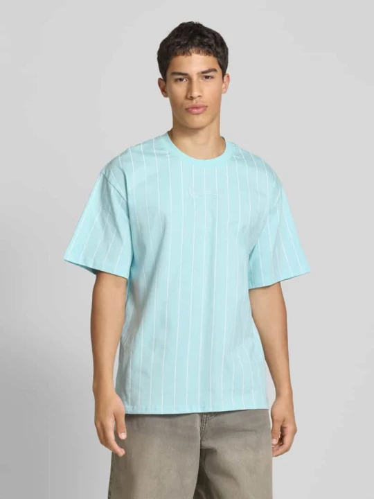 Zdjęcie produktu T-shirt z wyhaftowanym logo Karl Kani Oceaniczny