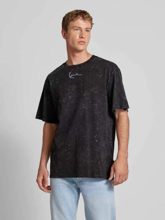 Zdjęcie produktu T-shirt z wyhaftowanym logo Karl Kani Czarny
