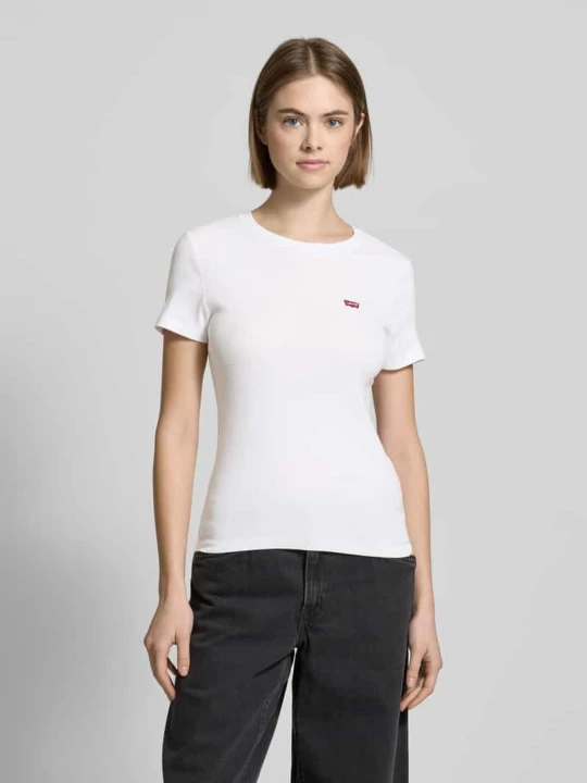 Zdjęcie produktu T-shirt z wyhaftowanym logo Levi's Biały