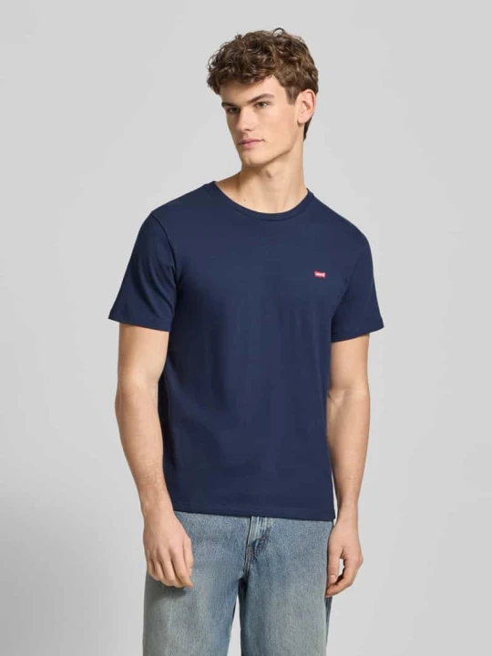 Zdjęcie produktu t-shirt z wyhaftowanym logo Levi's Granatowy