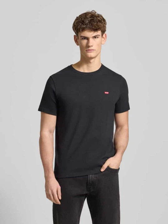 Zdjęcie produktu T-shirt z wyhaftowanym logo Levi's Czarny