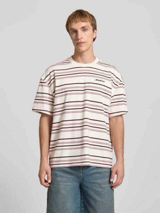 Zdjęcie produktu t-shirt z wyhaftowanym logo model 'EAST LIBERTY' Dickies Złamany biały