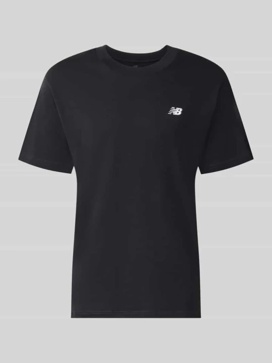 Zdjęcie produktu T-shirt z wyhaftowanym logo model 'ESSENTIALS' New Balance Czarny