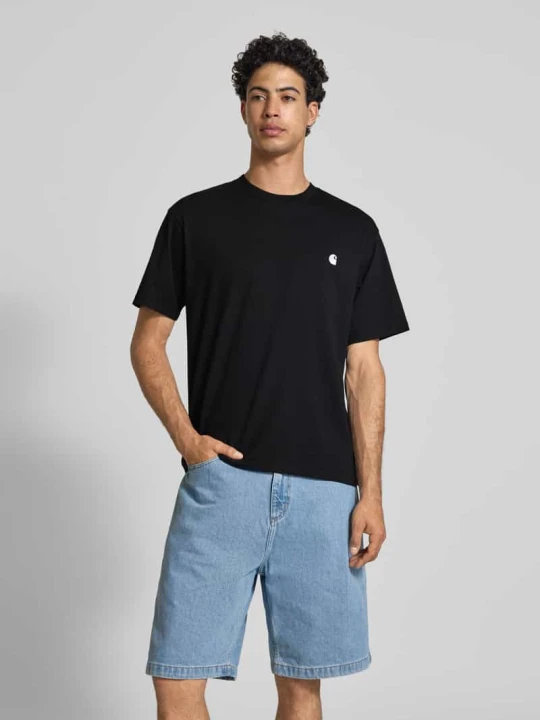 Zdjęcie produktu t-shirt z wyhaftowanym logo model 'Madison' Carhartt WIP Czarny