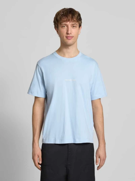Zdjęcie produktu T-shirt z wyhaftowanym logo model „NORREBRO” Jack&Jones Jasnoniebieski