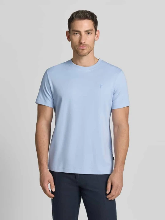 Zdjęcie produktu T-shirt z wyhaftowanym logo model 'Priamo' JOOP! Jasnoniebieski