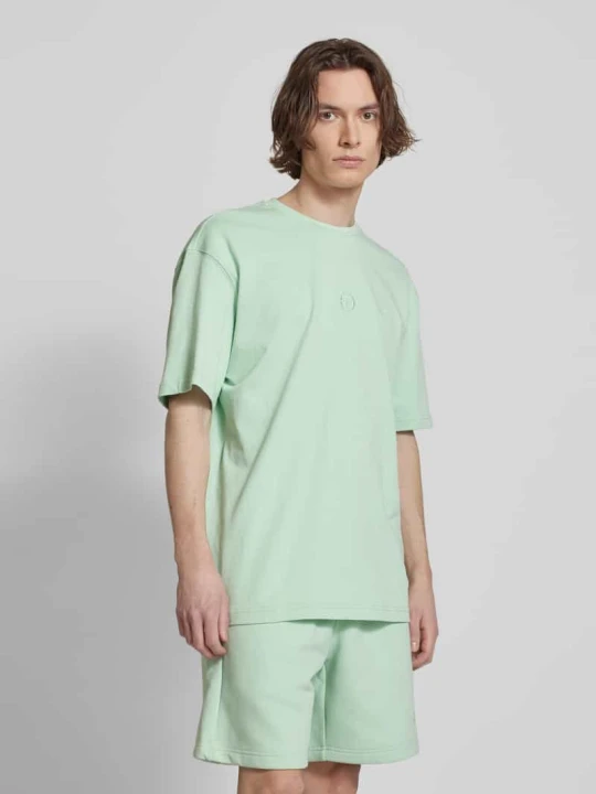 Zdjęcie produktu T-shirt z wyhaftowanym logo model ‘SIMBA’ Sergio Tacchini Miętowy