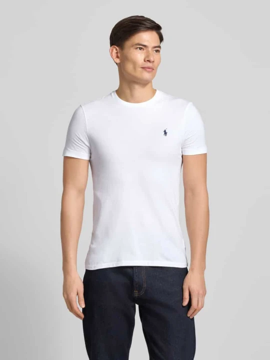 Zdjęcie produktu T-shirt z wyhaftowanym logo Polo Ralph Lauren Biały