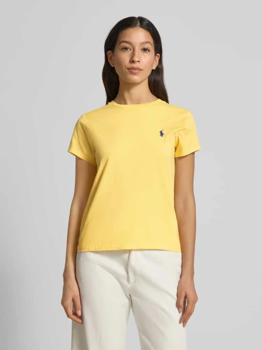 Zdjęcie produktu T-shirt z wyhaftowanym logo Polo Ralph Lauren Żółty