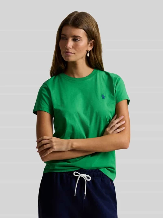 Zdjęcie produktu T-shirt z wyhaftowanym logo Polo Ralph Lauren Butelkowy zielony