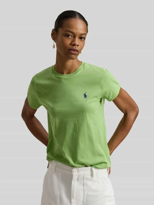 Zdjęcie produktu T-shirt z wyhaftowanym logo Polo Ralph Lauren Zielony
