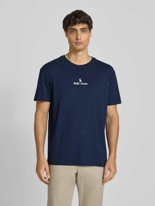Zdjęcie produktu T-shirt z wyhaftowanym logo Polo Ralph Lauren Granatowy