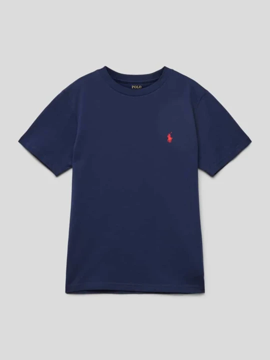 Zdjęcie produktu t-shirt z wyhaftowanym logo Polo Ralph Lauren Granatowy