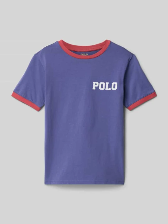 Zdjęcie produktu T-shirt z wyhaftowanym logo Polo Ralph Lauren Granatowy