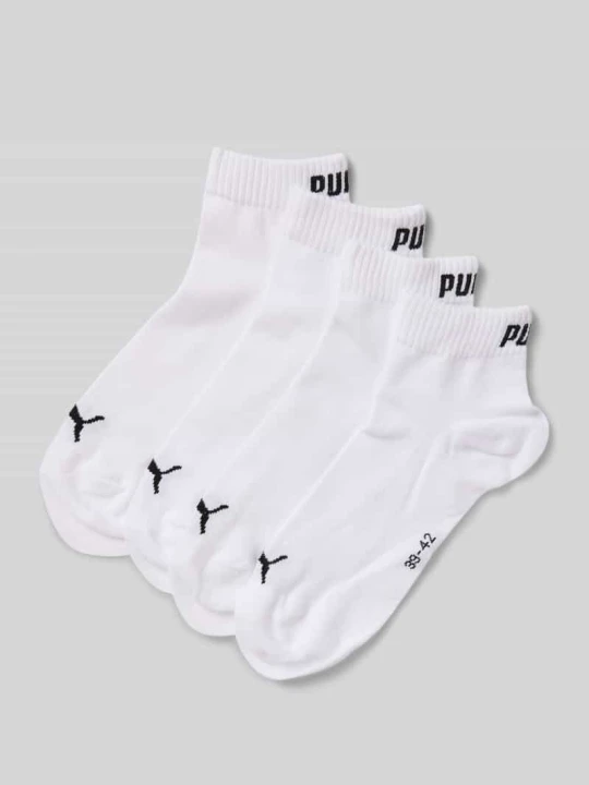 Zdjęcie produktu Skarpety z detalami z logo w zestawie 4 szt. Puma Biały
