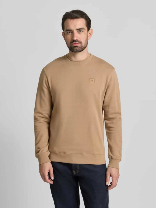 Zdjęcie produktu T-shirt z wyhaftowanym logo Scotch & Soda Piaskowy