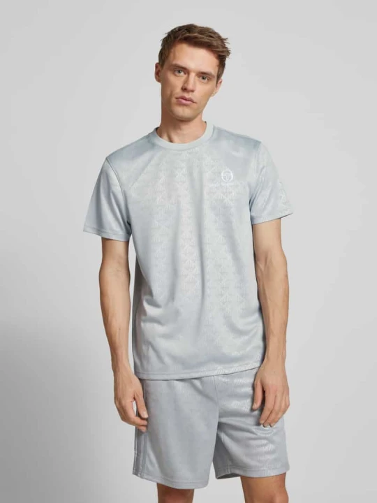 Zdjęcie produktu T-shirt z wyhaftowanym logo Sergio Tacchini Jasnoszary