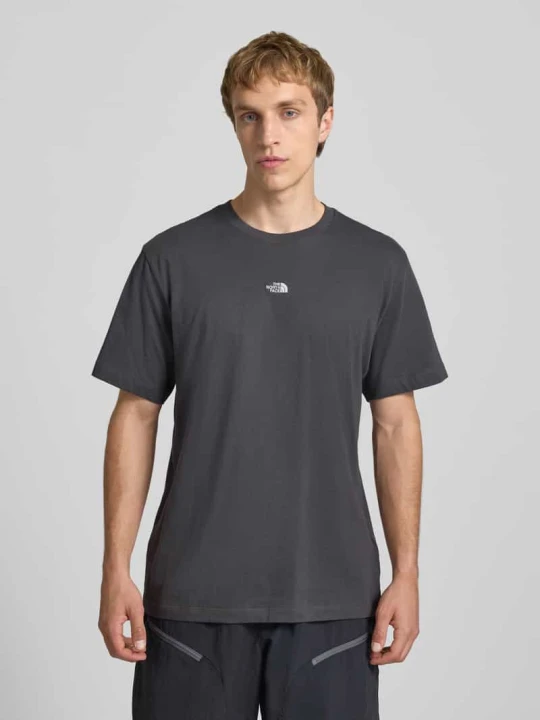 Zdjęcie produktu t-shirt z wyhaftowanym logo The North Face Antracytowy