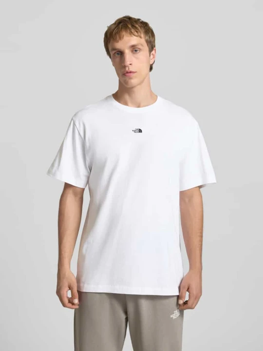 Zdjęcie produktu t-shirt z wyhaftowanym logo The North Face Biały