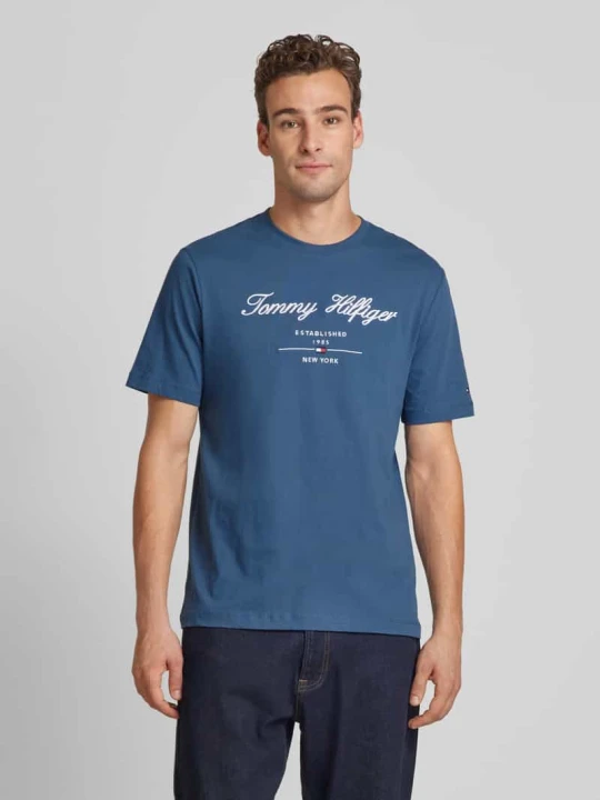 Zdjęcie produktu T-shirt z wyhaftowanym logo Tommy Hilfiger