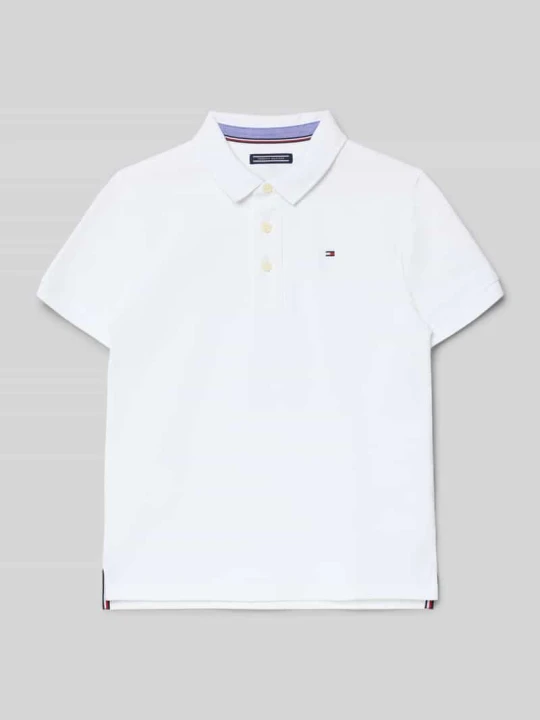 Zdjęcie produktu T-shirt z wyhaftowanym logo Tommy Hilfiger Biały