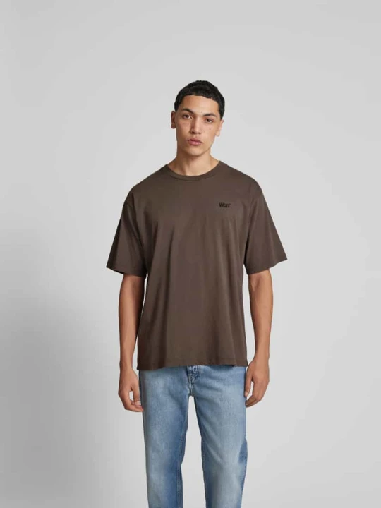 Zdjęcie produktu T-shirt z wyhaftowanym logo Won Hundred Oliwkowy