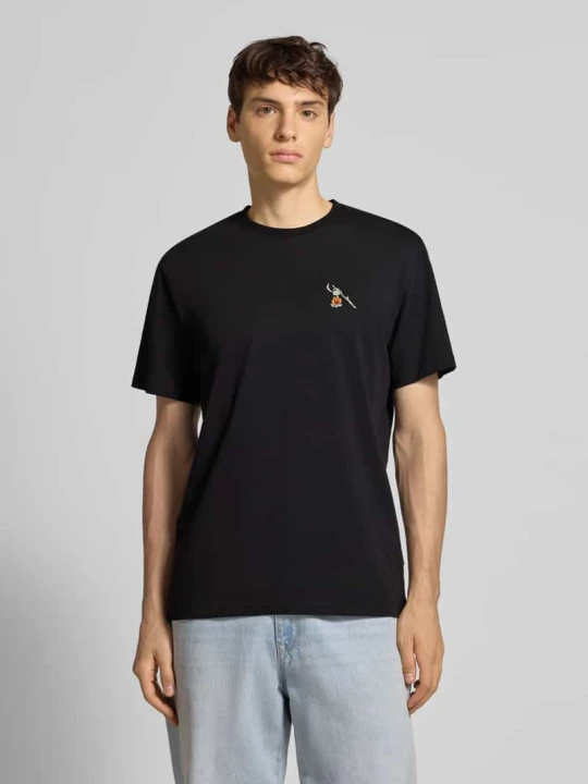 Zdjęcie produktu T-shirt z wyhaftowanym motywem Dedicated Czarny