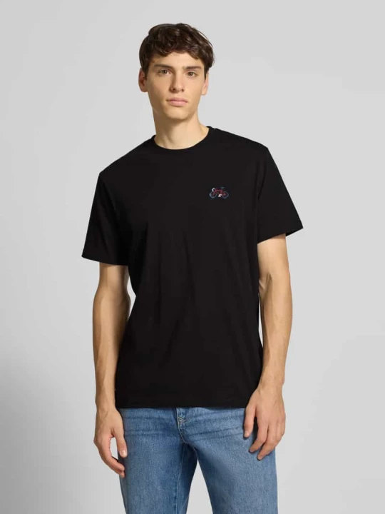 Zdjęcie produktu T-shirt z wyhaftowanym motywem Dedicated Czarny