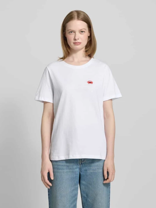 Zdjęcie produktu T-shirt z wyhaftowanym motywem Smith & Soul Biały