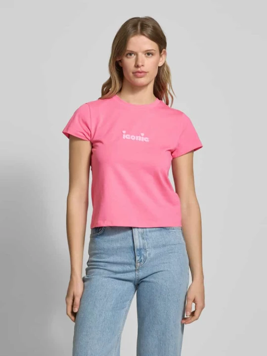 Zdjęcie produktu T-shirt z wyhaftowanym napisem REVIEW