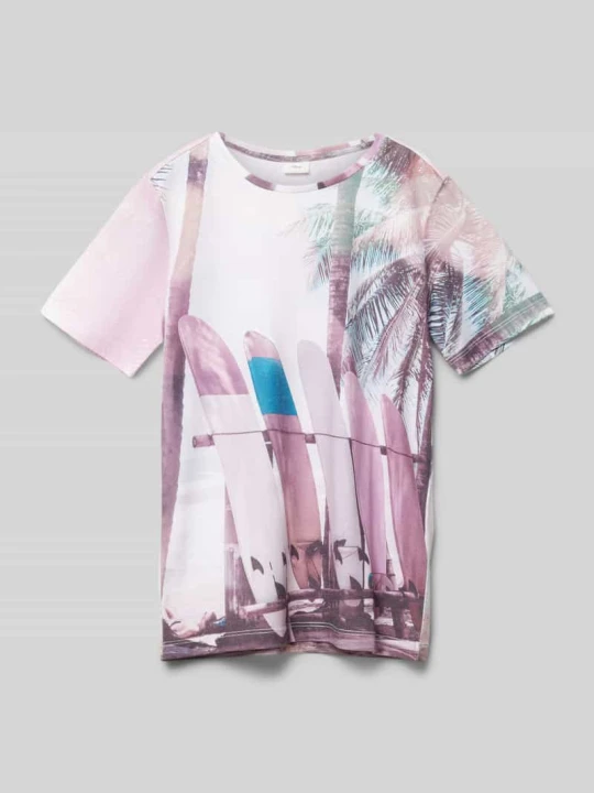 Zdjęcie produktu T-shirt z wzorem na całej powierzchni s.Oliver Biały