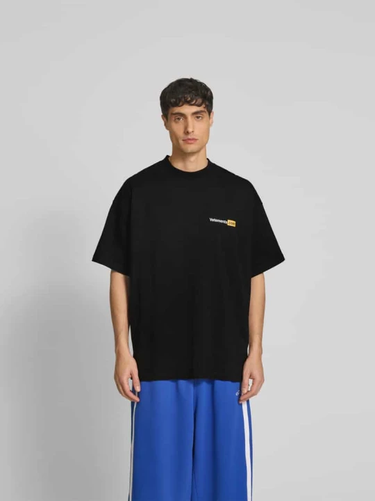 Zdjęcie produktu T-shirt ze stójką Vetements Czarny