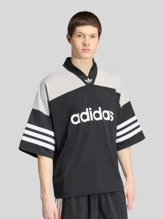 Zdjęcie produktu T-shirty oversized z nadruk z logo adidas Originals Czarny