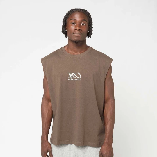 Zdjęcie produktu Tag Logo Sleeveless Tee K1X brązowy