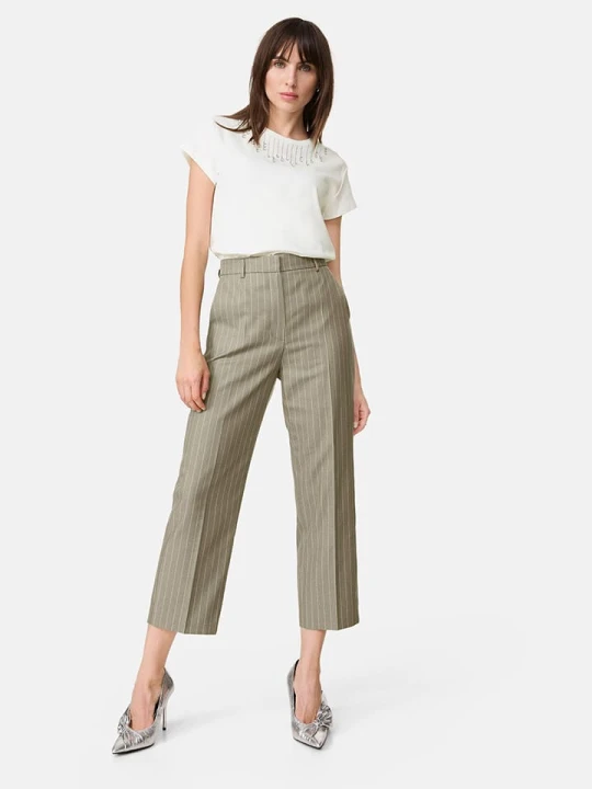 Zdjęcie produktu TAIFUN Spodnie chino w kolorze khaki rozmiar: 46